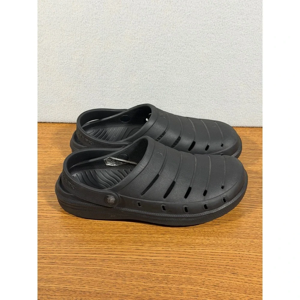 Rugged Shark Mens EVA Clog Shoes Black Slip On Sandals Size 7